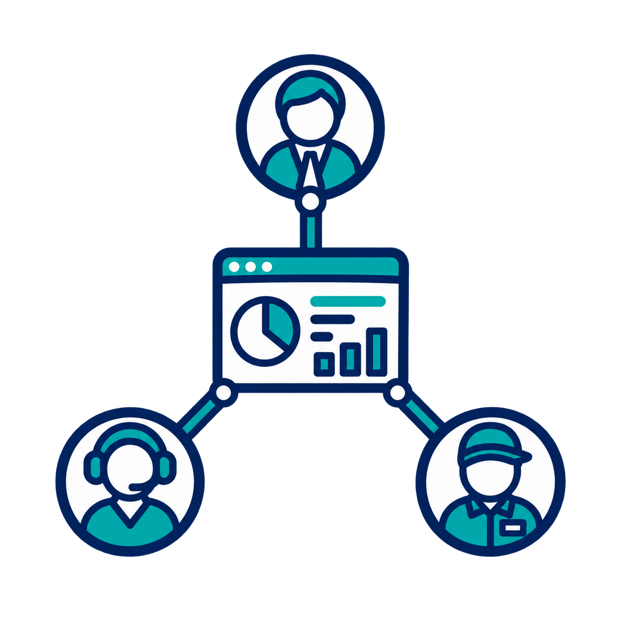 CRM объединяет владельца, оператора и курьера